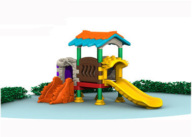 Tiny Plastic Home Playground Equipment / Plastic Outdoor Slide Set For 1-2 People